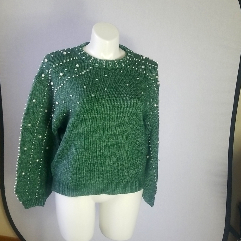 Mod X Women Sweater Size XL  green NIP